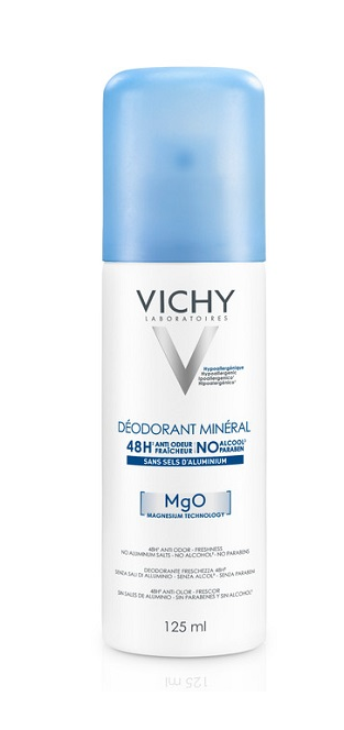 Vichy Deodorante Magnesio Tecnologia Minerale 48h Spray Pelle Sensibile 125ml
