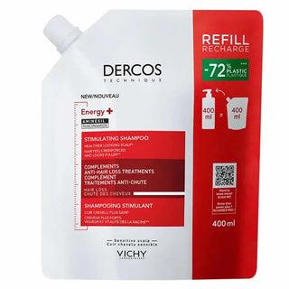 Vichy Dercos Energy+ Stimulating Shampoo Ricarica 400ml