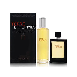 Terre d'Hermes Eau de Parfum Spray Ricaricabile 30ml Set di 2 Pezzi