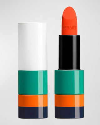 Hermes Paris, rossetto opaco, crema, 44, arancione neon, 3,5 g