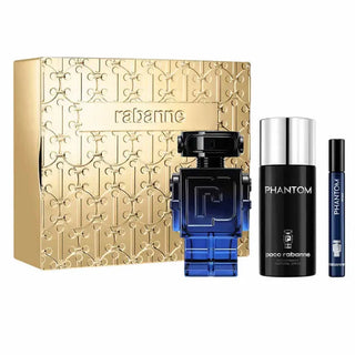 Paco Rabanne Phantom Intense Eau De Parfum Spray 100ml Set da 3 Pezzi