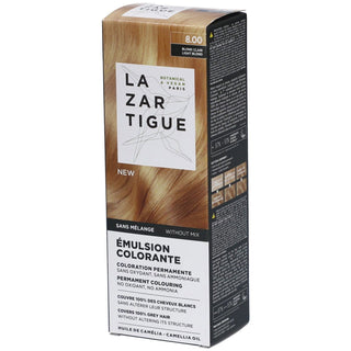Lazartigue La Couleur Absolue, Tintura Permanente Per Capelli, 8.00 Biondo Chiaro, 60 ml