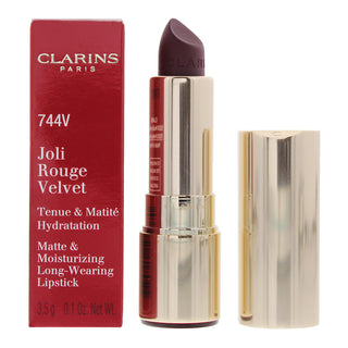 Clarins Joli Rouge Rossetto opaco in crema 744V Prugna 35 g