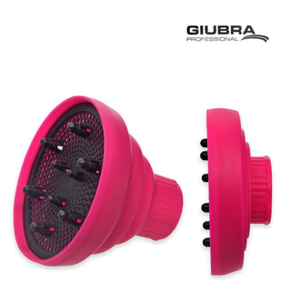Giubra 通用折叠硅胶扩散器 玫红色 — 头发扩散器