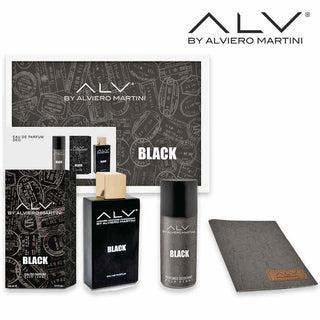 Alviero Martini Black Edp 100 Ml+Deo 150 Ml + Porta-passaporte para Homem 