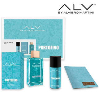 Alviero Martini Portofino Edp 100 Ml+Deo 150 Ml + Porta-passaporte Para Homem 