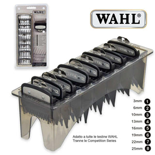 Wahl Set Rialzi 3-25Mm Nero 8 Pezzi Premium Organizer