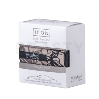 Millefiori Milano Icon deodorante auto Vanilla & Wood Textil Floral