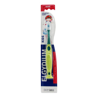 Elgydium Squalo per bambini, spazzolino da denti, verde