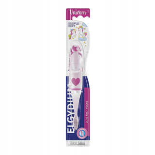 Elgydium Unicorno, spazzolino da denti, viola