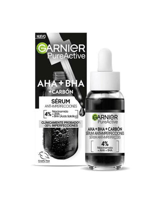 Siero anti-imperfezioni al carbone attivo AHA Bha Garnier Pure 30 ml