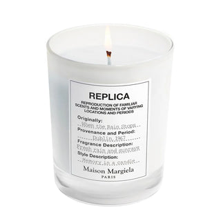 Maison margiela Replica When The Rain Stops, candela fresca e profumata, 165 g