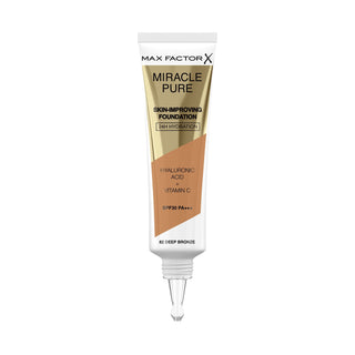 Max Factor Miracle Pure Skin-Improving 24h Hydration Spf30 82 Deep Bronze 30 ml — Fondotinta