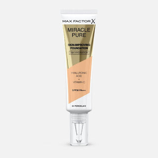 Max Factor Miracle Pure Skin-Improving 24h Hydration SPF30 89 Warm Praline 30ml — Fondotinta