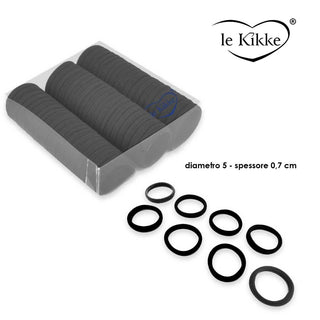 Le Kikke Elastico Nero In Bossidante 60 Pezzi