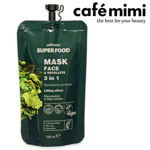 Cafe mimi Maschera Viso e Décolleté 3 in 1 100 ml — Maschera viso