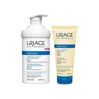 Uriage Crema anti-irritazione Lipo Replenishing Xémose 500 ml Set 2 pezzi