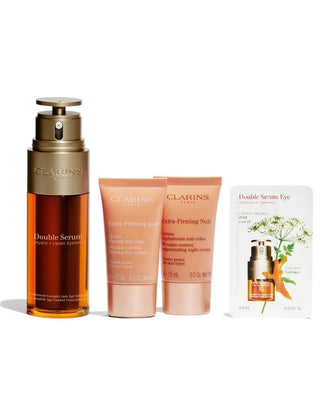 Set Clarins Doble Serum 50ml Extra Firm 15ml Noche 15ml@