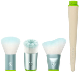 Ecotools Interchangeable Foundation and Angled Blush Brush Set — Makeup Brush Set 