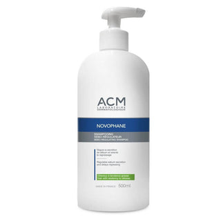 Laboratoire ACM Novophane, shampoo per il trattamento dei capelli, per la regolazione dell'eccesso di sebo, per capelli grassi, 500 ml