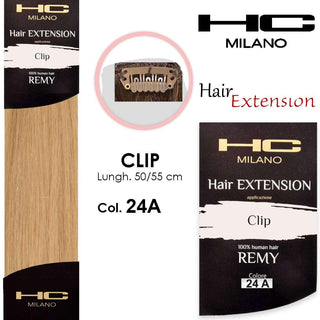 Hc milano Extension 3 clip no remy 24a biondo ultra chiaro perla 11 2