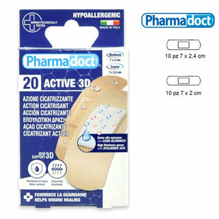 Pharmadoct 20 Cerotti Active 3D Azione Cicatrizzante