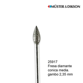 Muster Fresa Diamante Conica Media