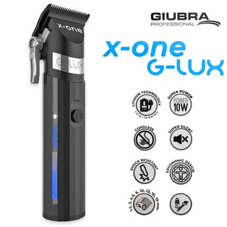 Giubra Máquina de cortar cabelo X-One Preto Cabeça Fixa Aço 440 Japonês 
