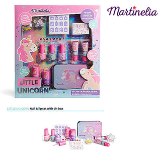 Set Unghie E Labbra Martinelia Little Unicorn Con Scatola Di Latta