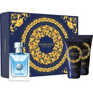 Versace Versace da uomo gift box EDT 50 ml, balsamo dopobarba 50 ml e shampoo