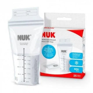 Sacchetti per la conservazione del latte materno Nuk, 25 unità