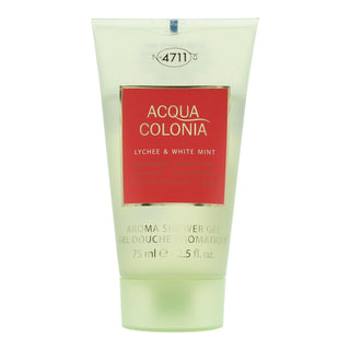 4711 Acqua Colonia Litchi e Menta Bianca Idratante Gel Doccia Corpo Tutti i tipi di pelle 75 ml