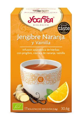 Yogi Tea Zenzero-Vaniglia-Arancia 2 g x 17 bustine di tè