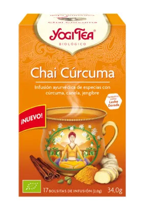 Yogi Tea Chai Curcuma 17 bustine di tè x 2 g