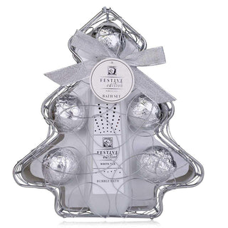 Nan Set bagno festive albero metallo — Kylpyhuonesetti
