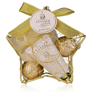 Nan Set bagno festive stella metallo — Kylpyhuonesetti