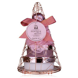 Accessori Set bagno piramide festive col.rosa