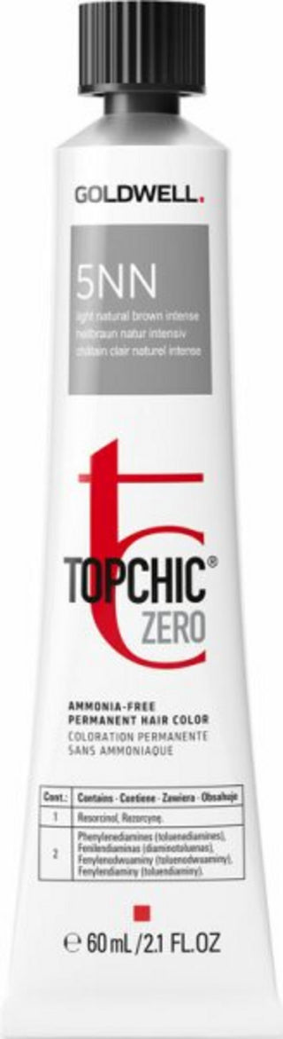 Goldwell TopChic Zero , Tintura Permanente Per Capelli, 5NN Castano Chiaro Extra, 60 ml