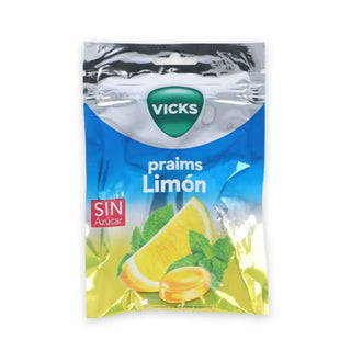 Caramelle dure al limone Vicks con mentolo, 1 bustina da 72 g