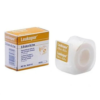 Nastro adesivo in tessuto Leukopor per pelli sensibili 9,2 m x 2,5 cm 1 unità Bsn Medical