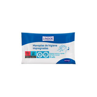 Gants hygiéniques imprégnés Hartmann Lindor 8 unités 