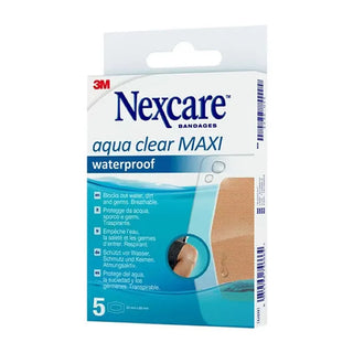 Nexcare Aqua Clear Maxi wodoodporne 5 szt — Wodoodporne plastry maxi