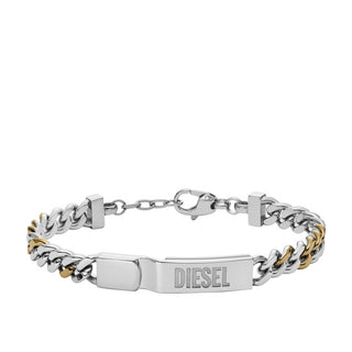 Diesel Bracciale acciaio bicolore uomo DX1457931 — Bracciale