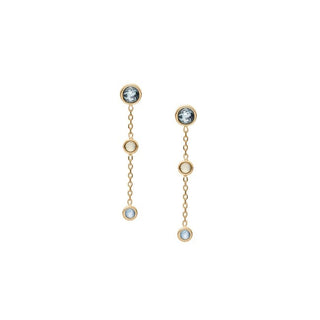 Skagen Sofie Sea Glass SKJ1892710 — Pendientes colgantes dorados