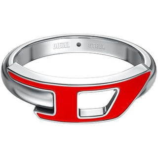 Diesel Anello acciaio logo DX1688040 Circonferenza 63 mm — Anello