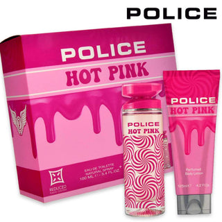 Police Hot Pink For Woman Gift Set Edtv 100 Ml + Crema Corpo 125 Ml