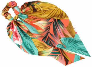 Inca Scrunchie Sciarpa con Stampa Tropicale 1 pezzo — Accessorio Capelli