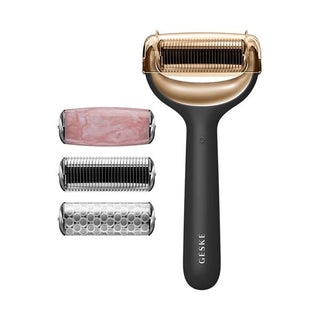 Geske Rullo microneedle viso e corpo 9 in 1 Nero Oro — フェイス＆ボディローラー