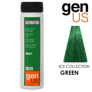 Genus Saturation Colore Diretto Per Capelli Verde 150Ml