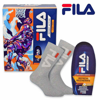 Fila Fierce Man: Gel Doccia Rigenerante E Rinfrescante 250Ml + Calze